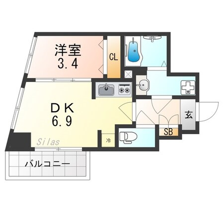 ファステート京都東寺グランの物件間取画像